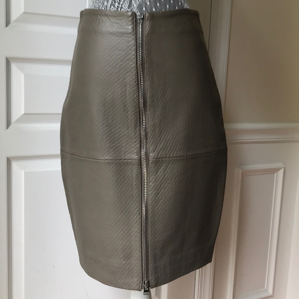Tony Cohen leather skirt
